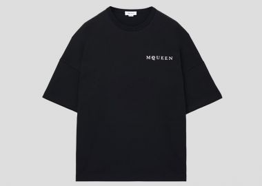 ALEXANDER MCQUEEN Ανδρικό Μαύρο Men's Oversized T-Shirt - ALEXANDER MCQUEEN - 