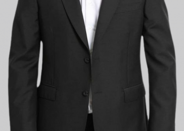 ALEXANDER MCQUEEN Ανδρικό Μαύρο Single Breasted Blazer - ALEXANDER MCQUEEN - 