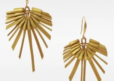 ALEXANDRA TSOUKALA KITE GOLD EARRINGS - sense-shop - 