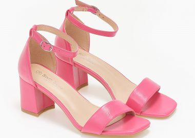 All day πέδιλα με χοντρό τακούνι - Φούξια - Issue - 