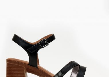 All day πέδιλα με χοντρό τακούνι - Μαύρο - Issue - 