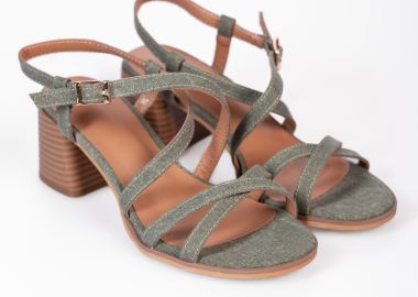 All day πέδιλα με χοντρό τακούνι - Πράσινο - Issue - 