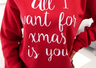 ALL I WANT RED SWEATER - sense-shop - 