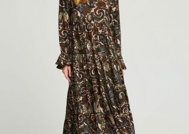 All over printed midi φόρεμα - FUNKY BUDDHA - 