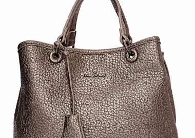 allday τσάντα χειρός τεχνόδερμα Pasadena γκρι - PerfectDress.gr - 