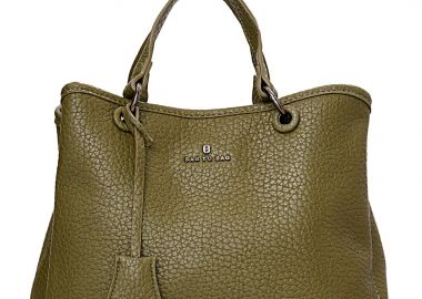 allday τσάντα χειρός τεχνόδερμα Pasadena πράσινο - PerfectDress.gr - 