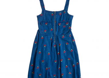 Allouette παιδικό denim φόρεμα με κεντήματα (6-14 ετών) - 00942147 Μπλε Σκούρο - ALOUETTE - 