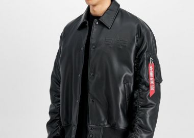 Alpha Industries Ανδρικό Aviator jacket PU College 258109 Μαύρο - Alpha Industries - 