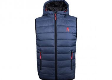 Alpinus Αμάνικο Ανδρικό Μπουφάν Puffer Μαύρο BR43351 - Alpinus - 