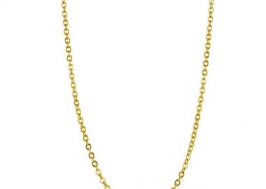 Αλυσίδα Από Ανοξείδωτο Ατσάλι Επιχρυσωμένο AS19601 80cm - AMOR AMOR - 