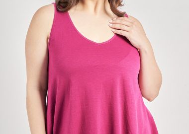 Αμάνικο βαμβακερό τοπ -  - 