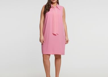 Αμάνικο φόρεμα με δέσιμο στον λαιμό - MAT FASHION - 