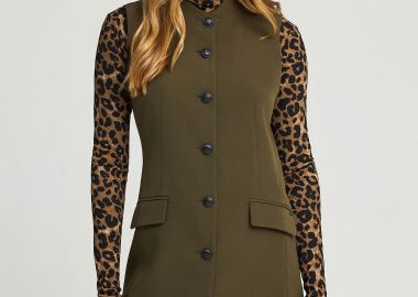 Αμάνικο φόρεμα με κουμπιά - FUNKY BUDDHA - 