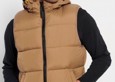 Αμάνικο μπουφάν με αποσπώμενη κουκούλα - FUNKY BUDDHA - 