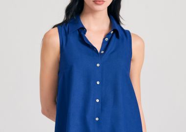 Αμάνικο πουκάμισο από βισκόζη - The essentials - FUNKY BUDDHA - 