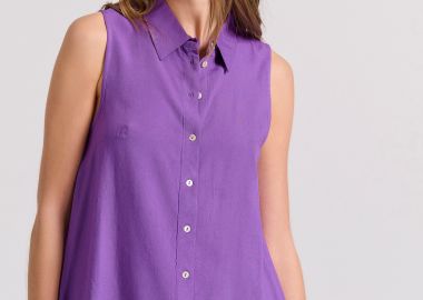 Αμάνικο πουκάμισο από βισκόζη - The essentials - FUNKY BUDDHA - 