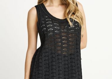 Αμάνικο τοπ με αραιή πλέξη - FUNKY BUDDHA - 