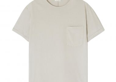 AMERICAN VINTAGE Ανδρικό Γκρι Silver Rompool T-shirt - AMERICAN VINTAGE - 