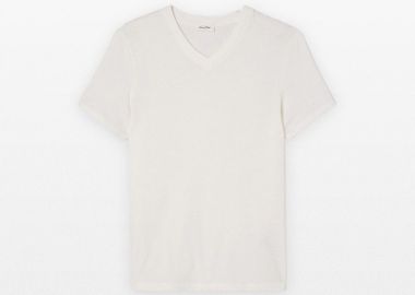 AMERICAN VINTAGE Ανδρικό Λευκό Men's T-Shirt Gamipy - AMERICAN VINTAGE - 