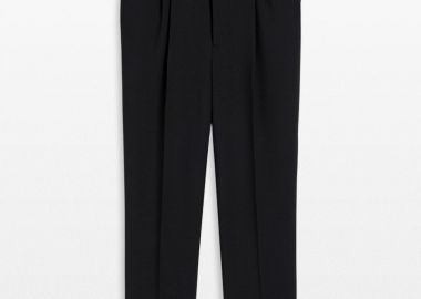 AMI PARIS Ανδρικό Γκρι Carrot Fit Trousers - AMI PARIS - 