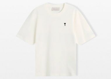AMI PARIS Ανδρικό Λευκό ADC T-Shirt - AMI PARIS - 