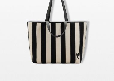 AMI PARIS Ανδρικό Μαύρο Ami De Coeur Shopping Bag - AMI PARIS - 