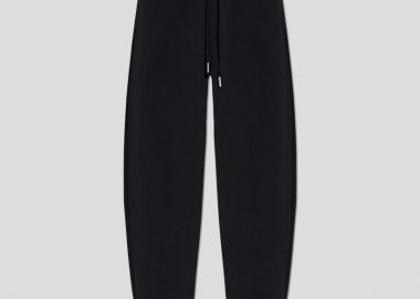 AMI PARIS Ανδρικό Μαύρο Black Cotton Men's Sweatpants - AMI PARIS - 