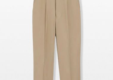AMI PARIS Ανδρικό Μπεζ Carrot Trousers - AMI PARIS - 
