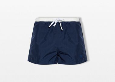 AMI PARIS Ανδρικό Μπλε Bicolor Swimsuit - AMI PARIS - 