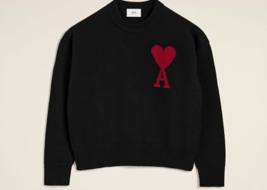 Ami Sweater 'BlackRed' BFUKS006018009 MBS - Ami Paris - 
