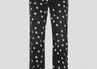 AMIRI Ανδρικό Μαύρο Paisley Straight Jean - AMIRI - 