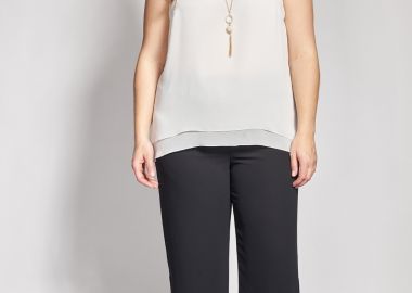 Αμπιγιέ διπλή παντελόνα μουσελίνας -  - 