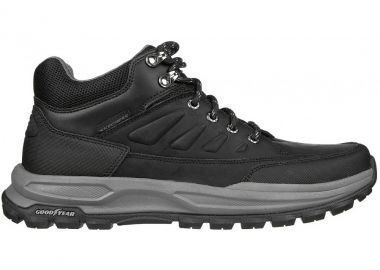 Ανδρικά Ανατομικά Δερμάτινα Μποτάκια Skechers Zeller 204699-BLK Μαύρα - Skechers - 