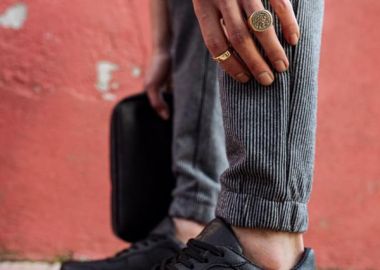 Ανδρικά ασπρόμαυρα Casual Sneakers δίσολα 7072020B - Knack - 