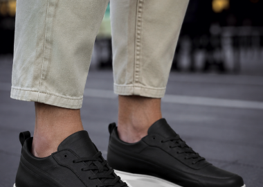 Ανδρικά ασπρόμαυρα Sneakers με λαστιχένια σόλα CH987M - CHEKICH - 