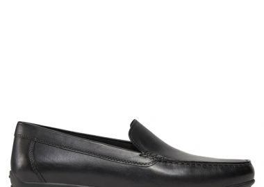 Ανδρικά Δερμάτινα Ανατομικά Μοκασίνια Geox U450WB 00043 C9999 Μαύρα - Geox - 