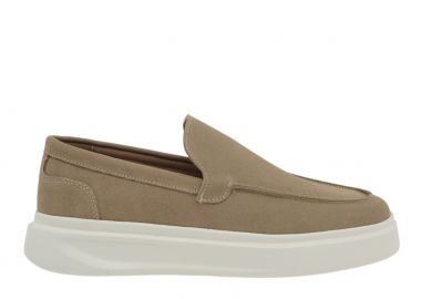 Ανδρικά Δερμάτινα Loafers Renato Garini Bristol-2868AL Μπεζ Καστόρι W57009682585 - Renato Garini - 