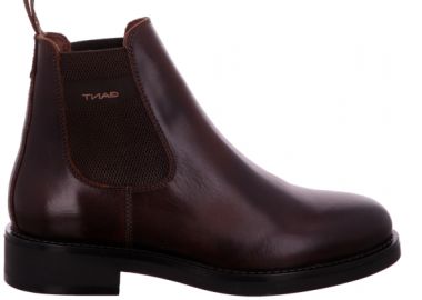 Ανδρικά Δερμάτινα Μποτάκια Gant Prepdale 27641420 G46 Καφέ Σκούρο - Gant - 