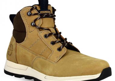 Ανδρικά Δερμάτινα Μποτάκια Jack&Jones 12215534 Honey - JACK & JONES - 