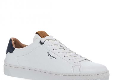 Ανδρικά Δερμάτινα Sneaker Pepe Jeans PMS00020 801 - PEPE JEANS - 