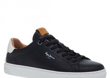 Ανδρικά Δερμάτινα Sneaker Pepe Jeans PMS00020 999 - PEPE JEANS - 