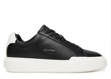 Ανδρικά Δερμάτινα Sneakers Calvin Klein YM0YM01344-06W Μαύρα - Calvin Klein - 
