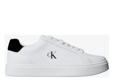 Ανδρικά Δερμάτινα Sneakers Calvin Klein YM0YM01435 01W Λευκά - Calvin Klein - 