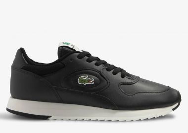 Ανδρικά Δερμάτινα Sneakers Lacoste Linetrack 46SMA0012454 Μαύρα - Lacoste - 
