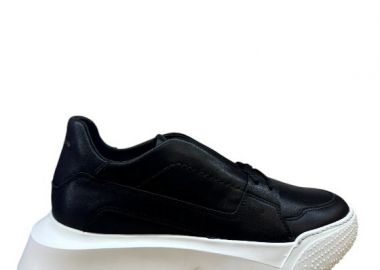 Ανδρικά Δερμάτινα Sneakers Makris X27 Black - Makris - 
