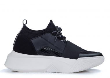 Ανδρικά Δερμάτινα Sneakers Makris X6 Μαύρα - Makris - 
