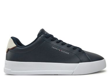 Ανδρικά Δερμάτινα Sneakers Tommy Hilfiger FM0FM05367 DW5 Μπλε - Tommy Hilfiger - 