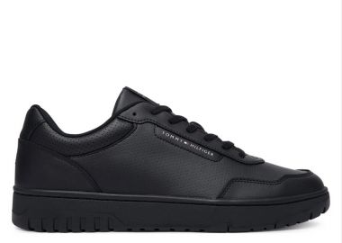 Ανδρικά Δερμάτινα Sneakers Tommy Hilfiger FM0FM05927-BDS Μαύρα - Tommy Hilfiger - 