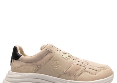 Ανδρικά Δερμάτινα Sneakers Tommy Hilfiger Premium FM0FM04879 AES Μπεζ - Tommy Hilfiger - 