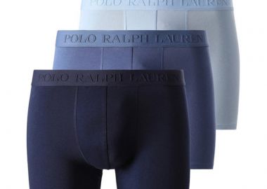 ΑΝΔΡΙΚΑ ΕΣΩΡΟΥΧΑ POLO RALPH LAUREN BOXER BRIEF 3 ΤΜΧ ΜΠΛΕ - POLO RALPH LAUREN - 